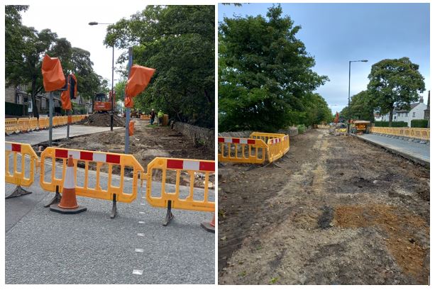 Photos of weekly progress from 23 September 2021